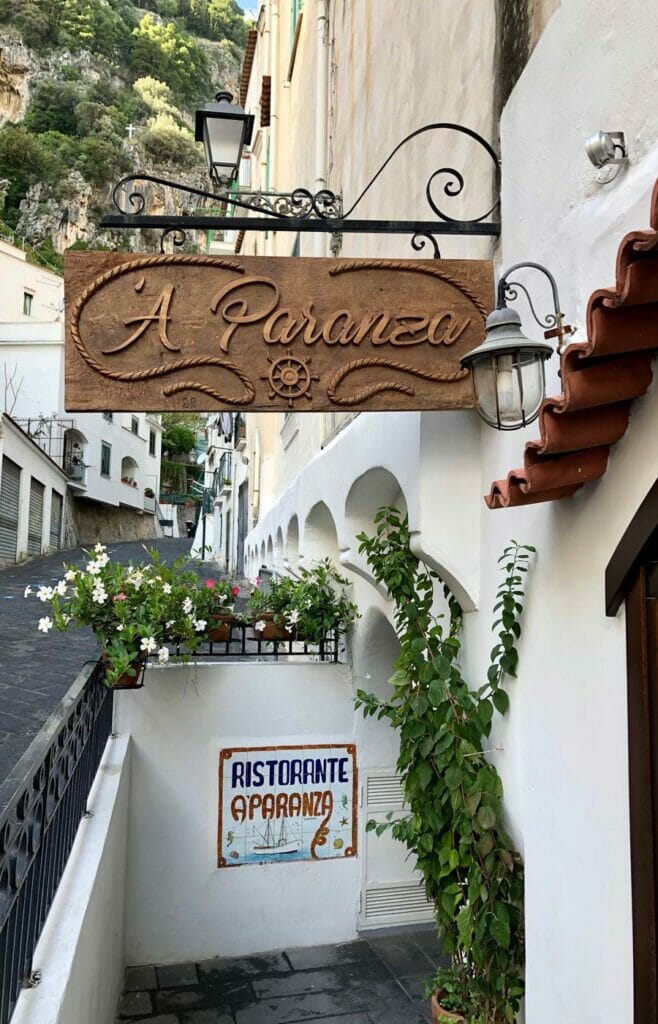 Atrani Restaurant Aparanza
