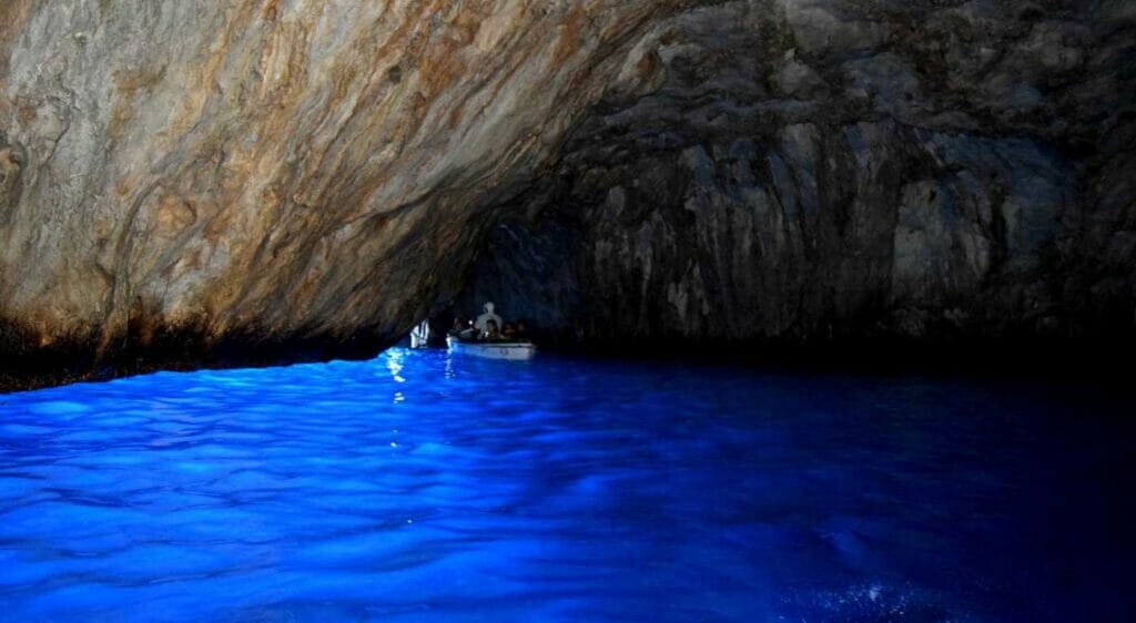 Capri blå grotte amalfikysten