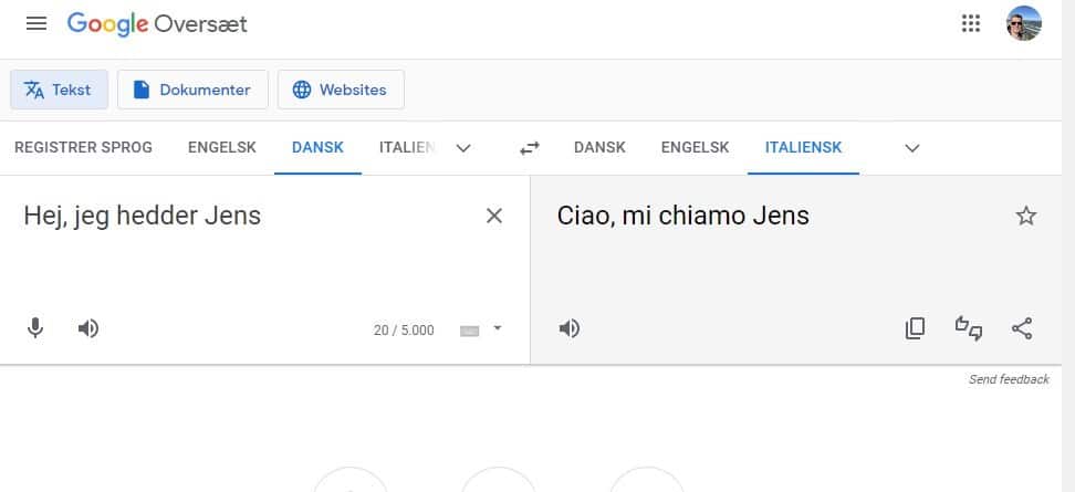 google oversæt