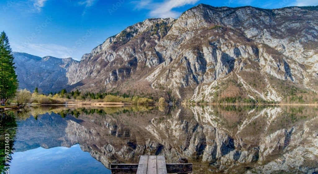 Bohinj søen i Slovenien