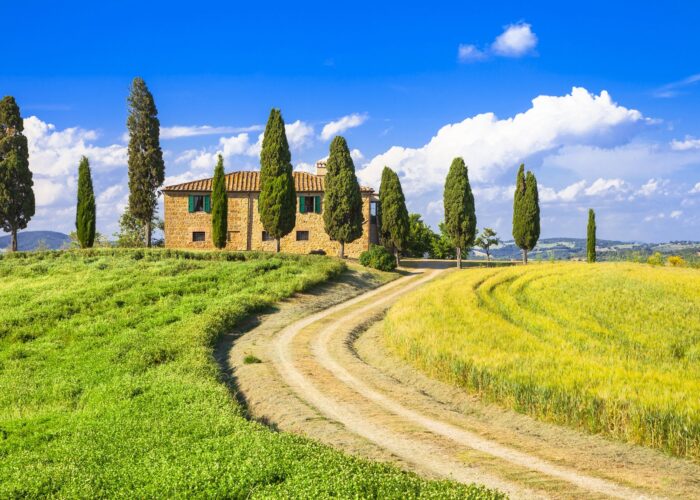 Landskab i Toscana Kør-selv ferie til Toscana