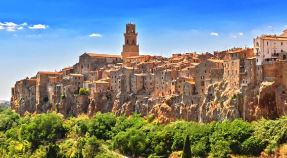City of Pitigliano in Tuscany, Italy Pitigliano i Toscana