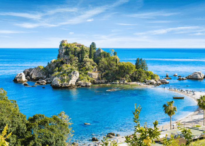 Isola bella Sicilien Isola Bella på Sicilien