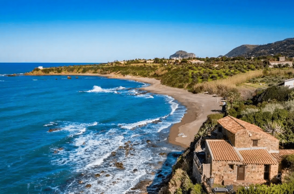 Villa i vandkanten på Sicilien